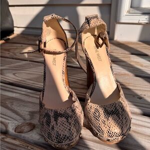 Nine West Snakeskin Patterned Heels